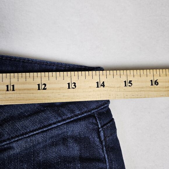 Hudson Ferris Flare Jeans Womens Dark Wash Stretch Denim Flap Pocket Low Rise 27 - Picture 15 of 16